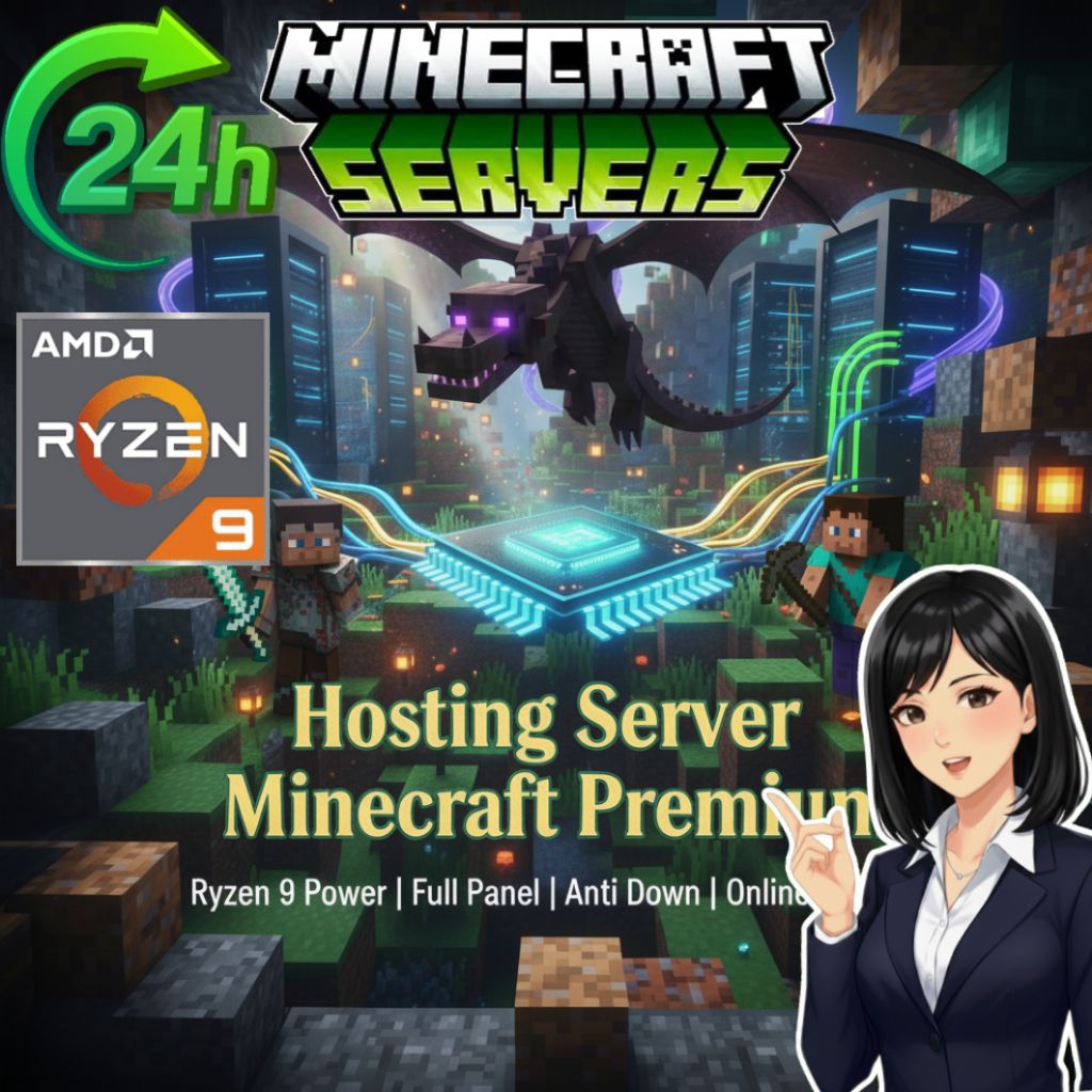 Jual SERVER MINECRAFT PREMIUM SPEK CPU AMD RYZEN 9, BISA JAVA DAN ...