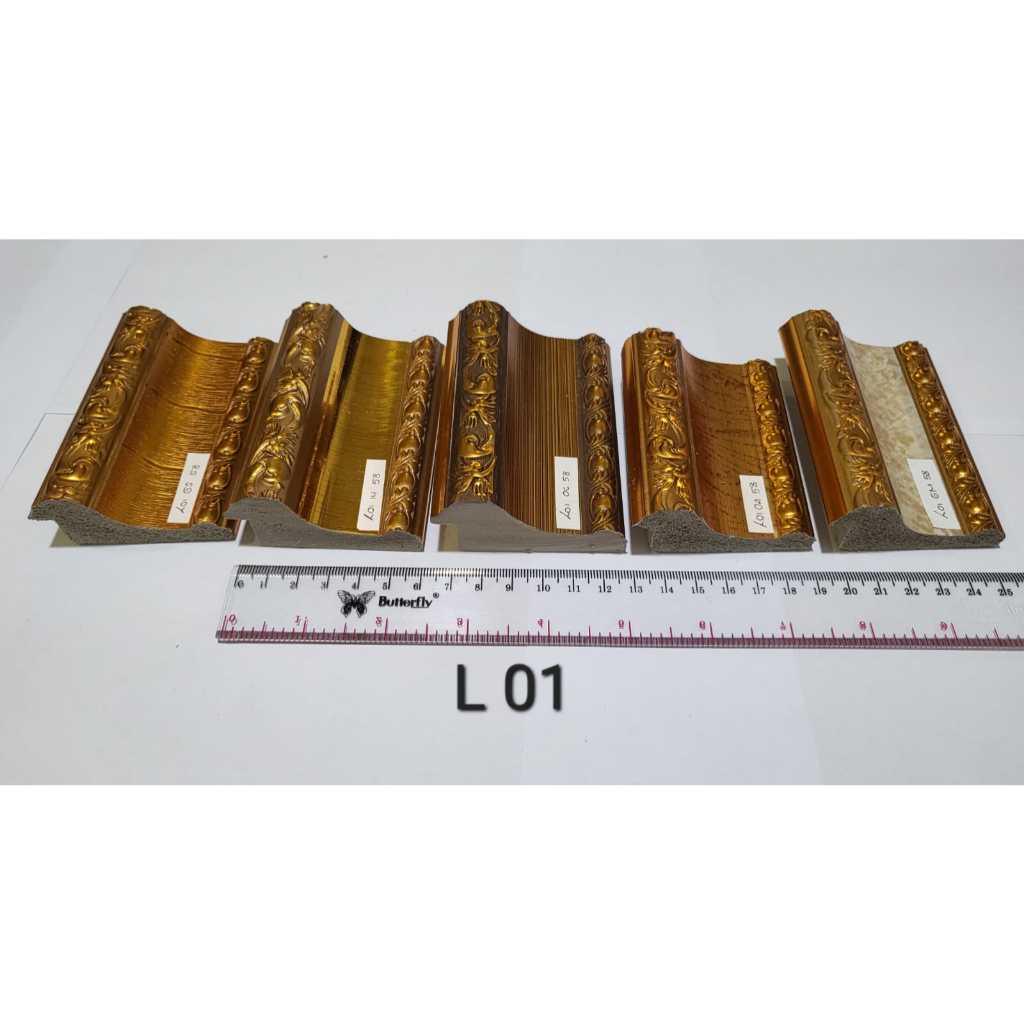 Jual Fiber Batangan Bingkai PolyFrame L01 UKIR 6CM | Shopee Indonesia