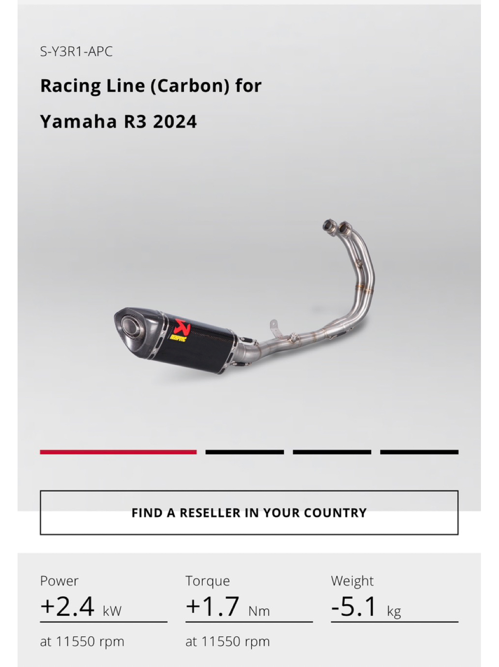 Jual KNALPOT FULLSYSTEM AKRAPOVIC RACING LINE CARBON YAMAHA R25 S-Y3R1 ...
