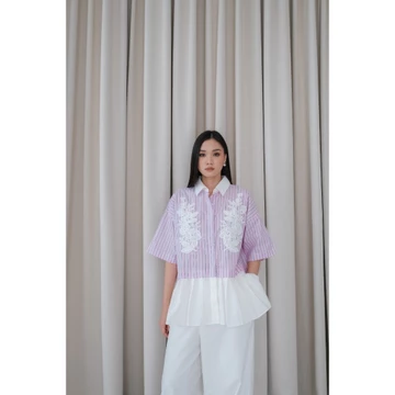 Seminggu.Rtw Gretta Peplum Shirt (Short Sleeve)
