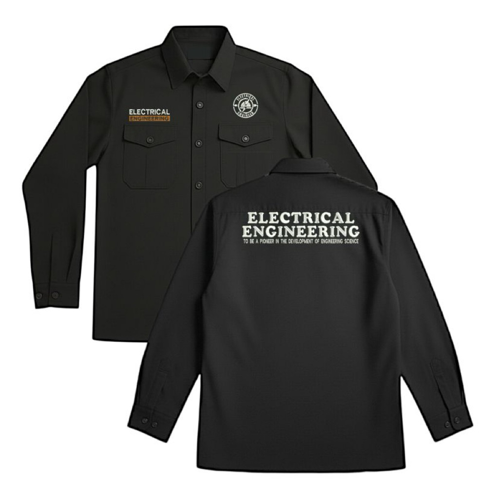 Jual KEMEJA WORKSHIRT LENGAN PANJANG ELECTRICAL ENGINEERING BORDIR ...