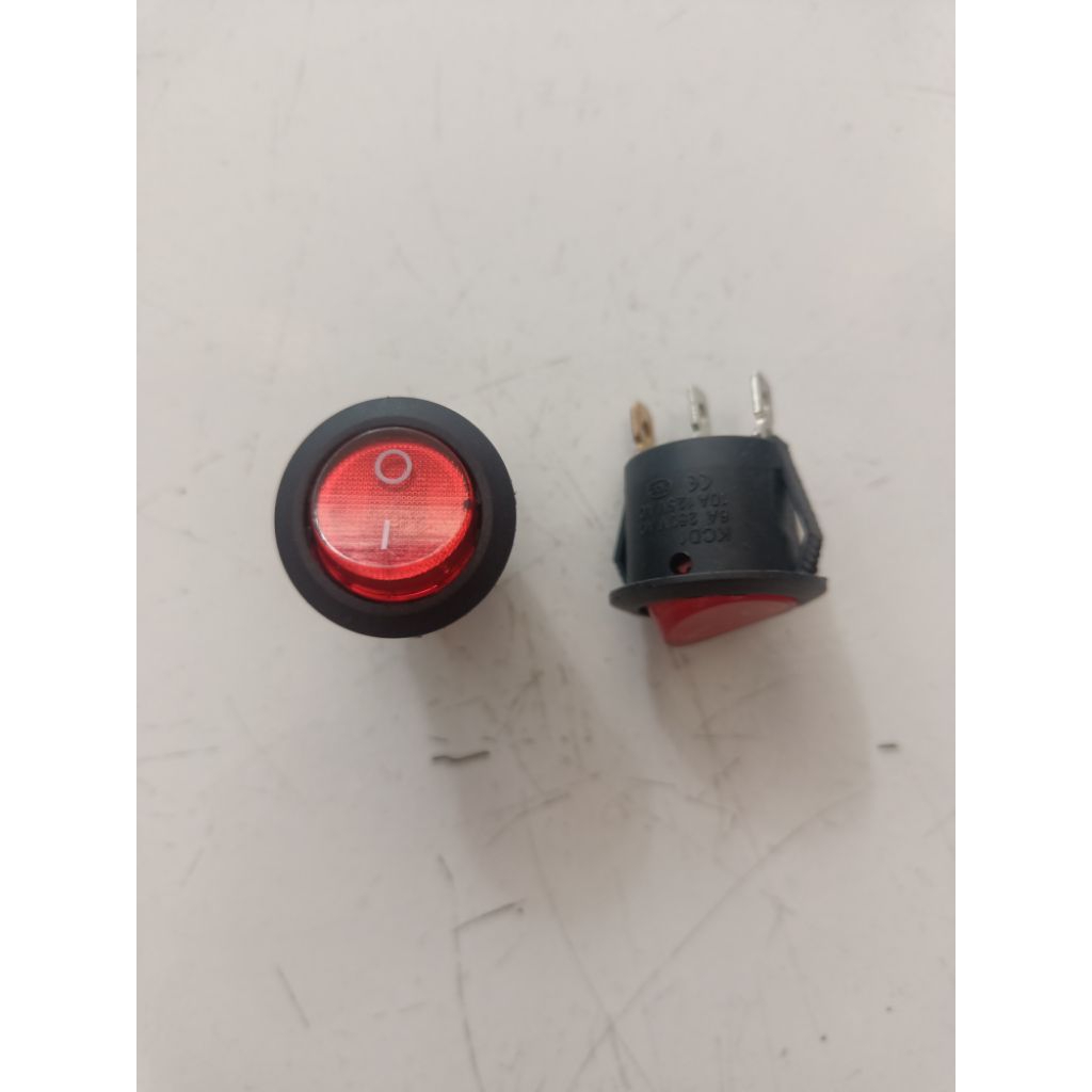 Jual Saklar Power Switch Tombol ON OFF Bulat Roker Rocker 3 Pin Mobil ...