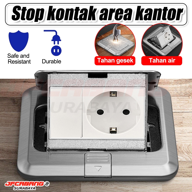 Jual COD/Stop Kontak Lantai 2 Modul Flip Up Slow Motion Stopkontak ...