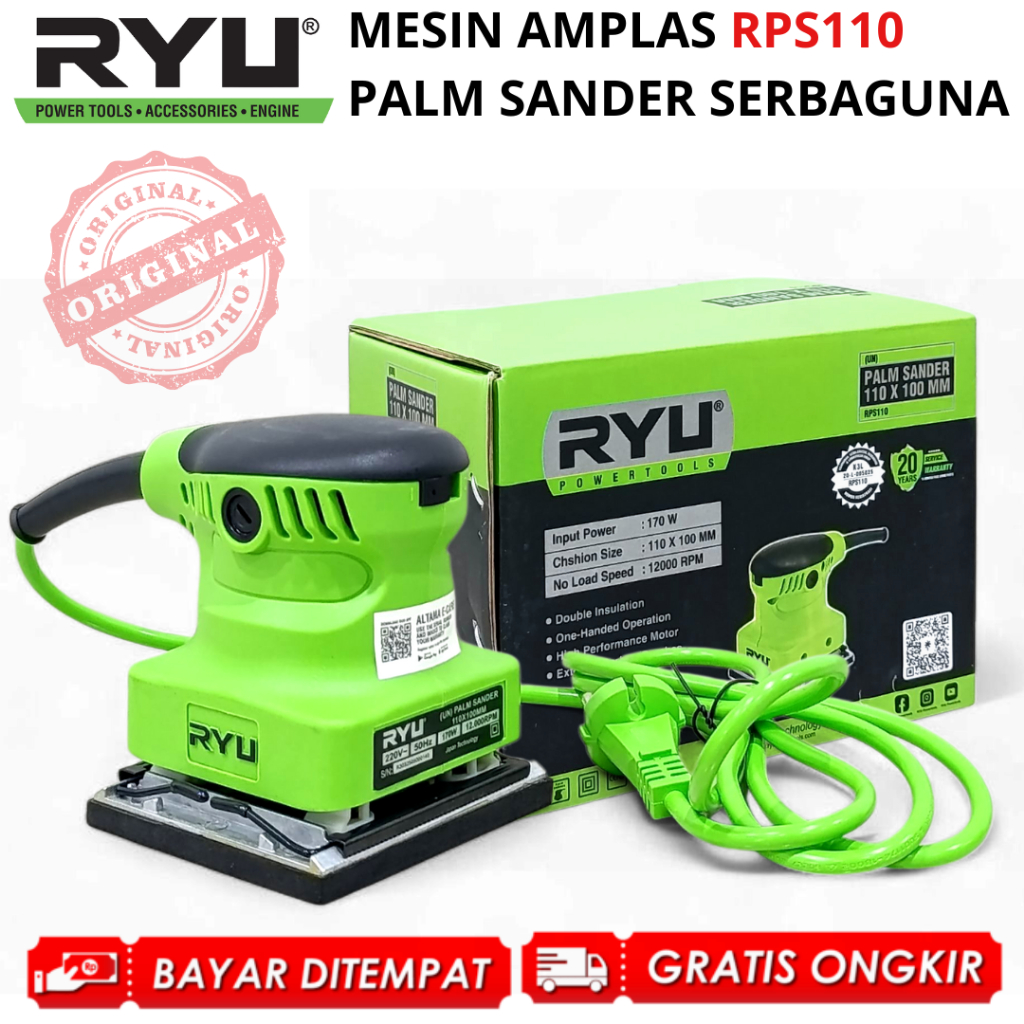 Jual RYU Mesin Amplas Sander RPS 110 Mesin Ampelas Kotak Sender palm ...