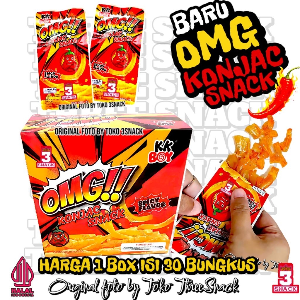 Jual OMG KONJAC SNACK ISI 30 BUNGKUS | Shopee Indonesia
