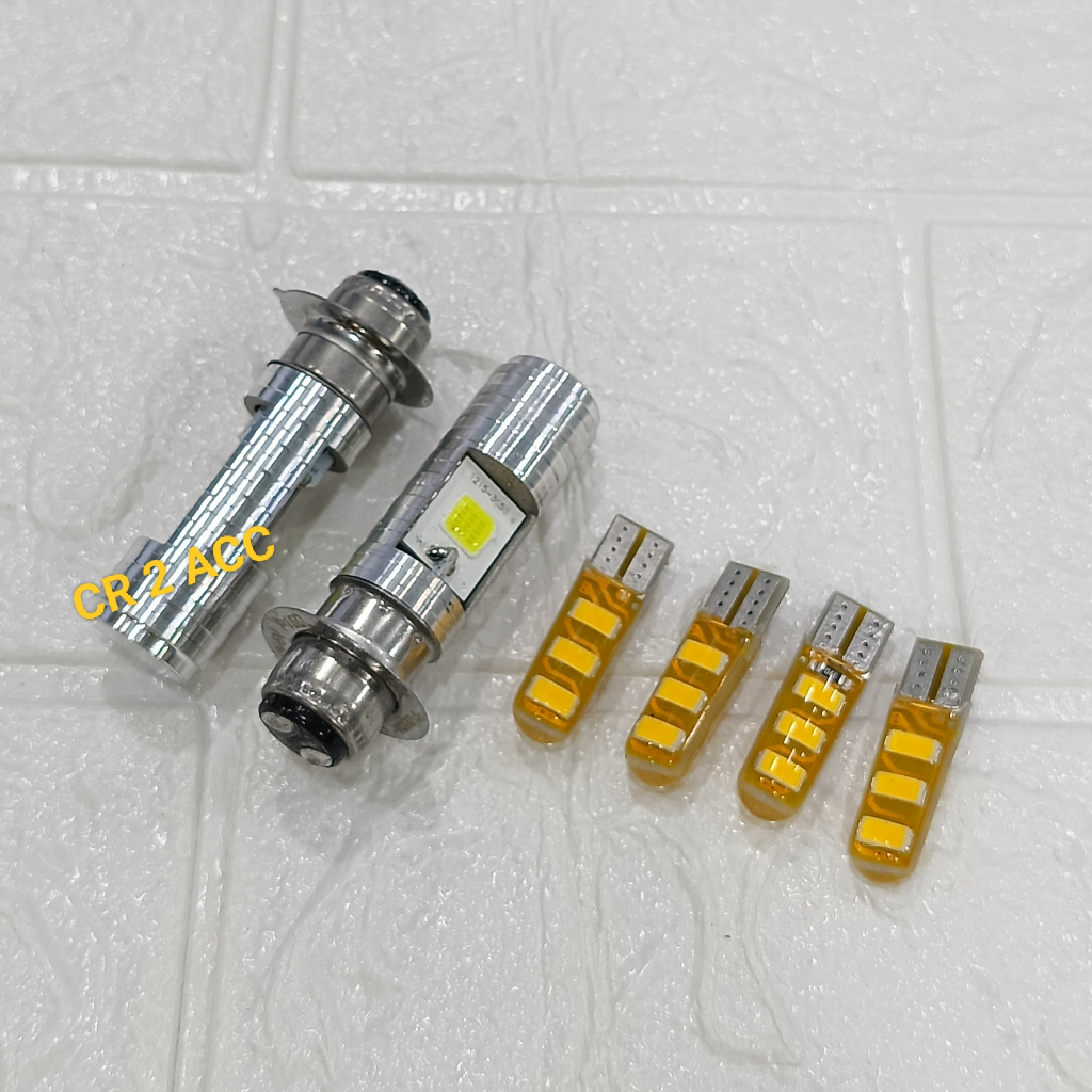 Jual Bholam Variasi Lampu Led H6 dua sisi Cahaya Putih 2 Psc Plus Lampu ...