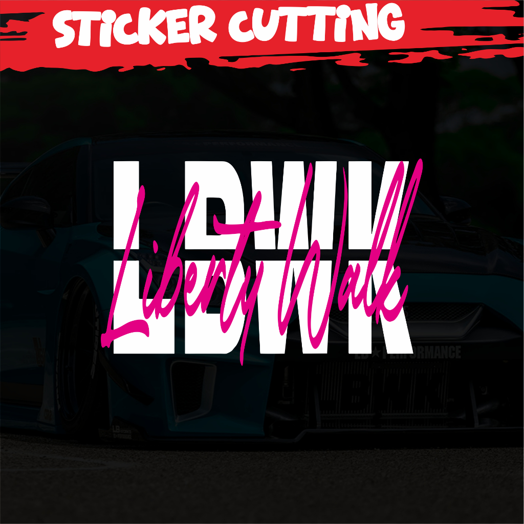 Jual Stiker Lbwk Liberty Walk Cutting / Sticker Cutting Anti Air ...