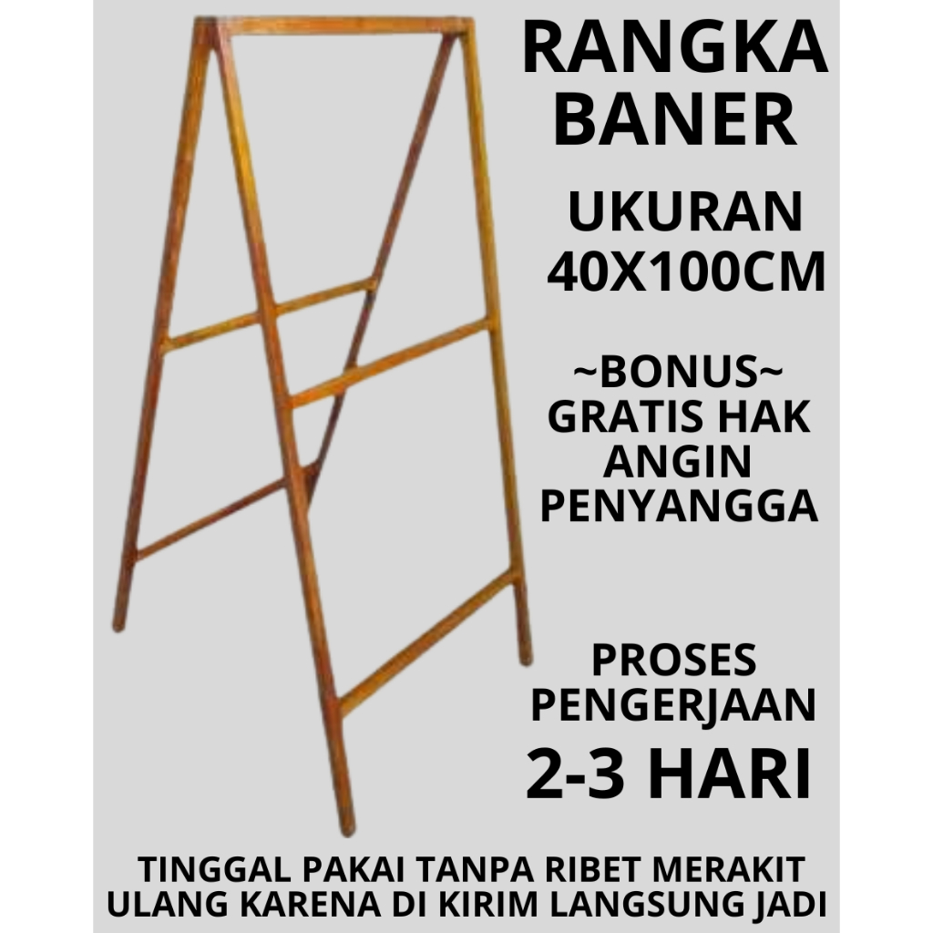 Jual Rangka Banner 40x100cm – Bahan Kokoh & Awet, Mudah Dirakit, Gratis ...