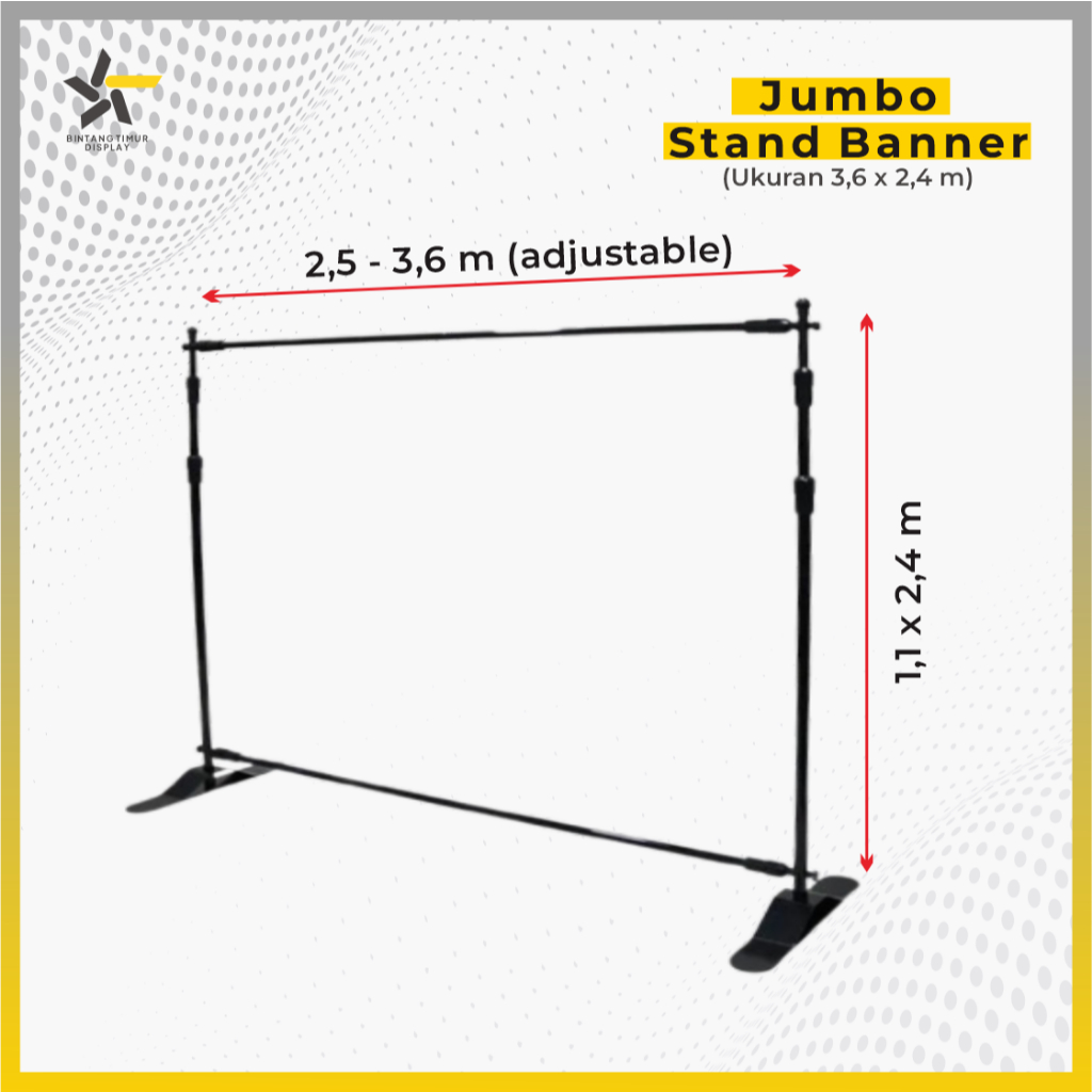 Jual JUMBO BANNER STAND | premium jumbo banner / backdrop / simple ...
