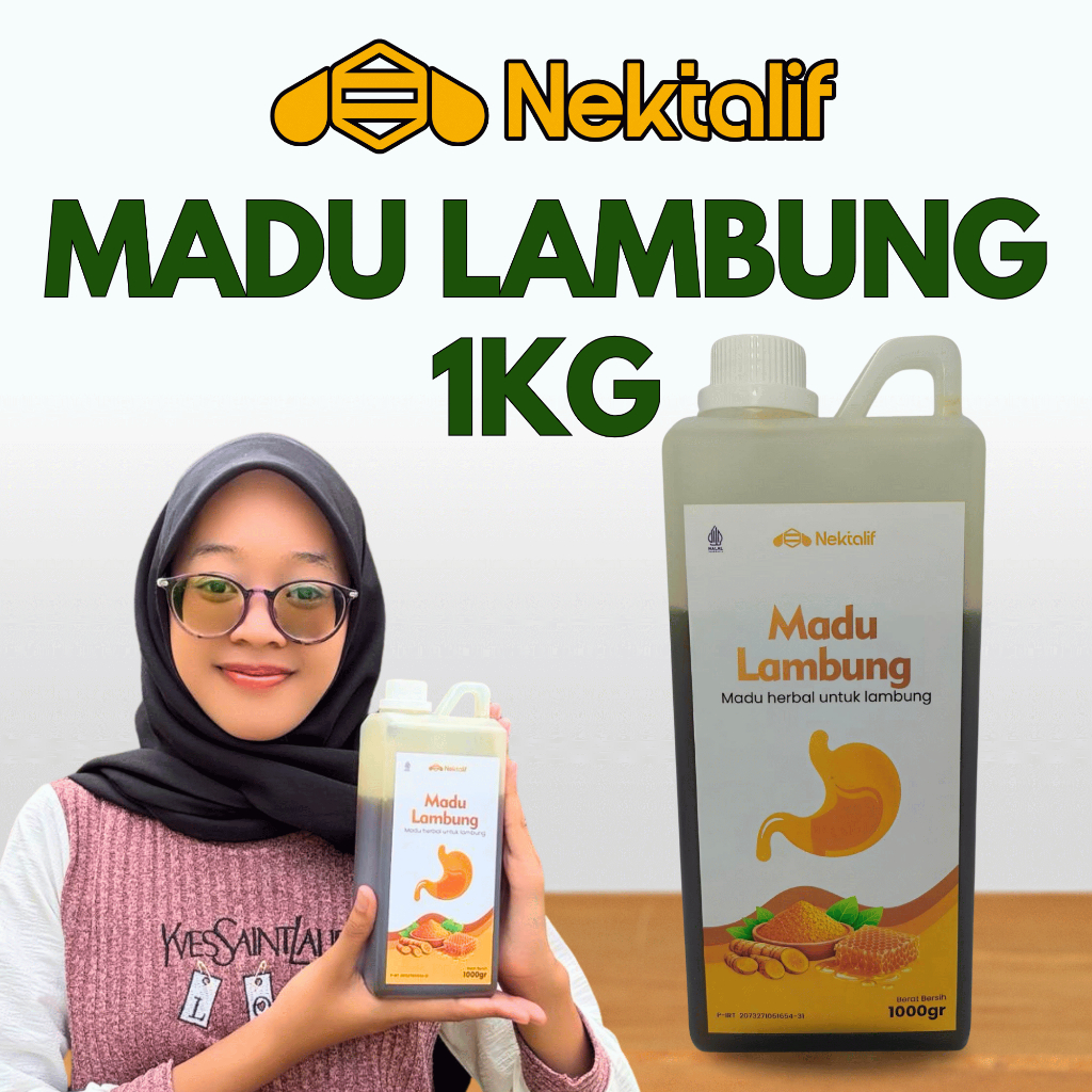 Madu Lambung Nektalif 1kg - Madu Maag Kronis Asam Lambung & Gerd Original