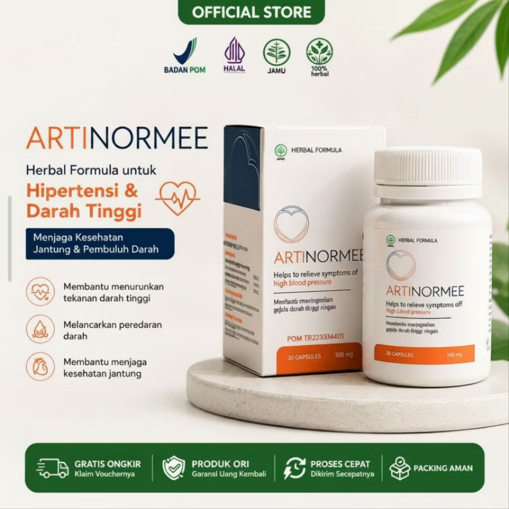 Artinormee Asli Original Obat Hipertensi Herbal Ampuh Solusi Cepat Mengatasi Hipertensi Darah Tinggi