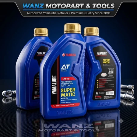 Oli Mesin Yamalube Supermatic 1L 1 Liter Full Sintetik Matic Maxi 100% ORIGINAL - Pelumas Motor NMAX, Aerox, XMAX, LEXY, PCX 160, ADV, Vario 160