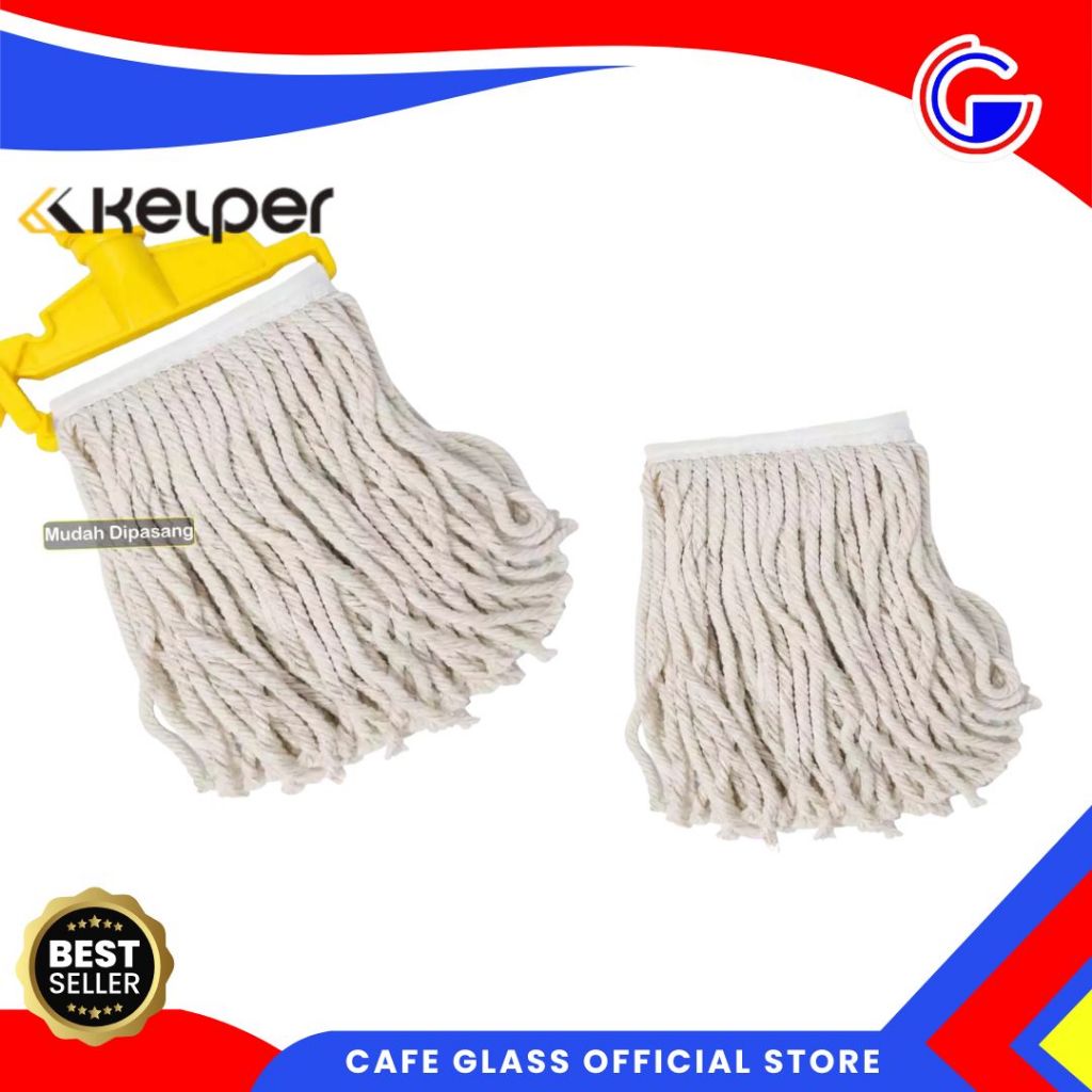 Refill Kain Pel-Cotton Mop Kelper-Pel Katun-Pel Jepit Tebal