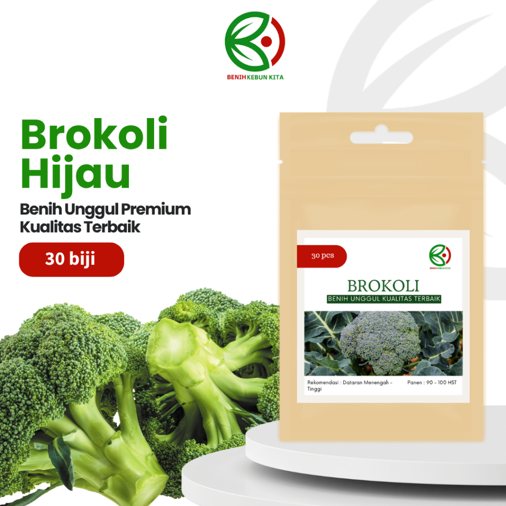 Biji Benih Bibit Tanaman Sayuran  Brokoli Hijau F1 Unggul Berkualitas