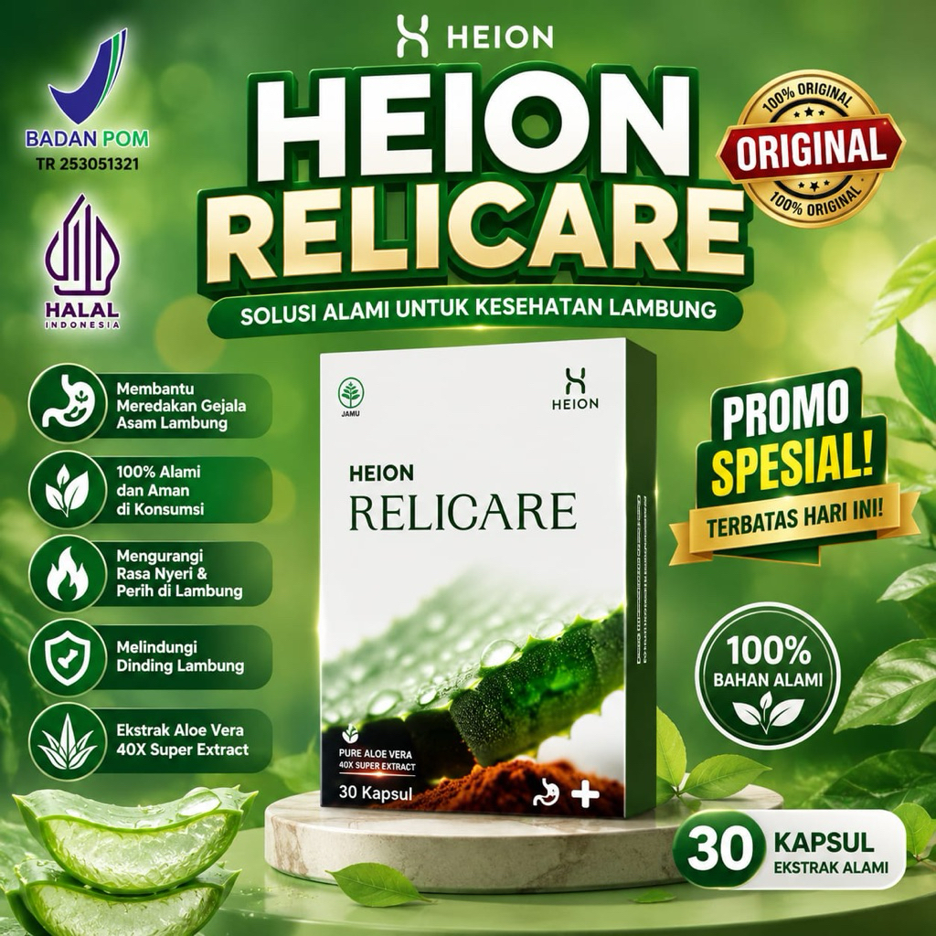 HEOIN RELICARE  Solusi Untuk Asam Lambung 30 Capsule