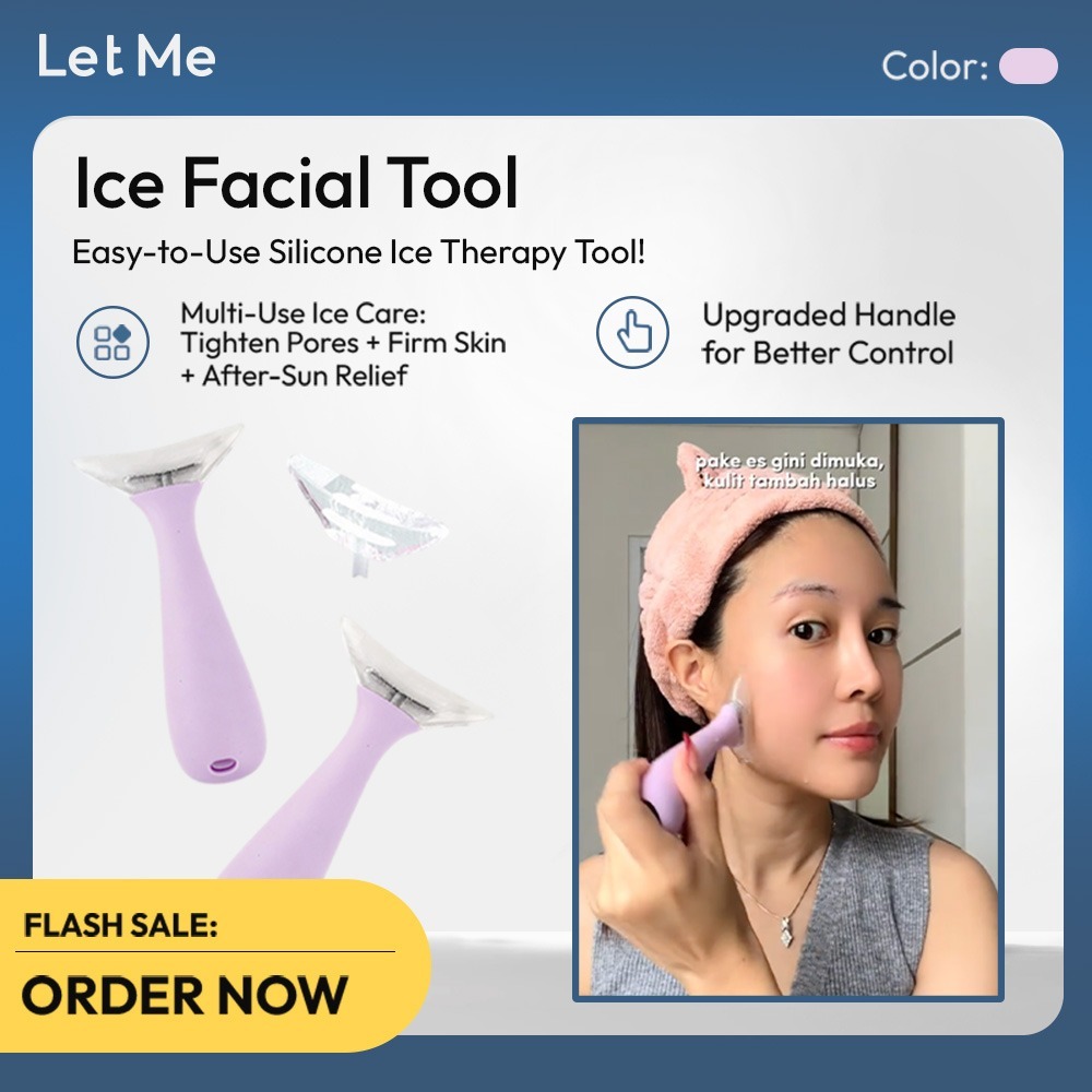 Let Me Persiapan Ramadhan Untuk Tampil Maksimal Ice Facial Tool Beauty Device - Alat Pijat Wajah dengan Kantong Es dan Cetakan Masker Wajah Es LM-2269