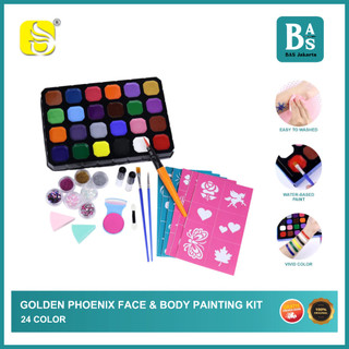 Jual Golden Phoenix Face & Body Painting Kit 24 Color - BAS Jakarta ...