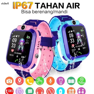 COD Q12 Anti Air IP67 tangan anak telepon/Smartwatch Jam tangan anak untuk telepon-Gps Digital Waterproof Kids Smart Watch -BELL Jam Tangan Pintar Anak Q12 GPS Lacak Real Time Anti Air IP Dual Call Kamera Jam Telepon Anak Sekolah Tahan Bentur COD Seluruh