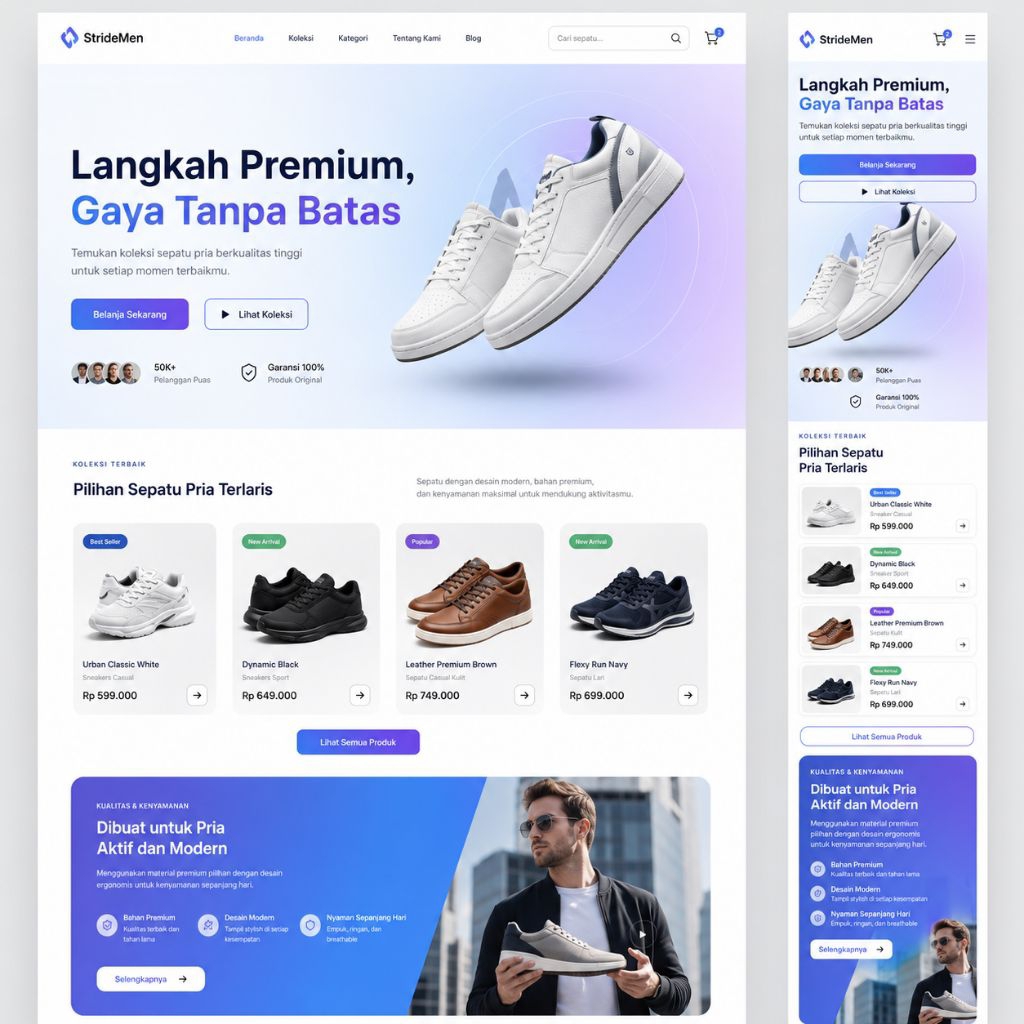 Website Toko Online - Domain Hosting 1 Tahun - Optimasi Google Dasar - Web Ecommerce - Web Katalog Produk - Jasa Buat Web Jualan - Jasa Pembuatan Website Marketplace - Website Online Shop