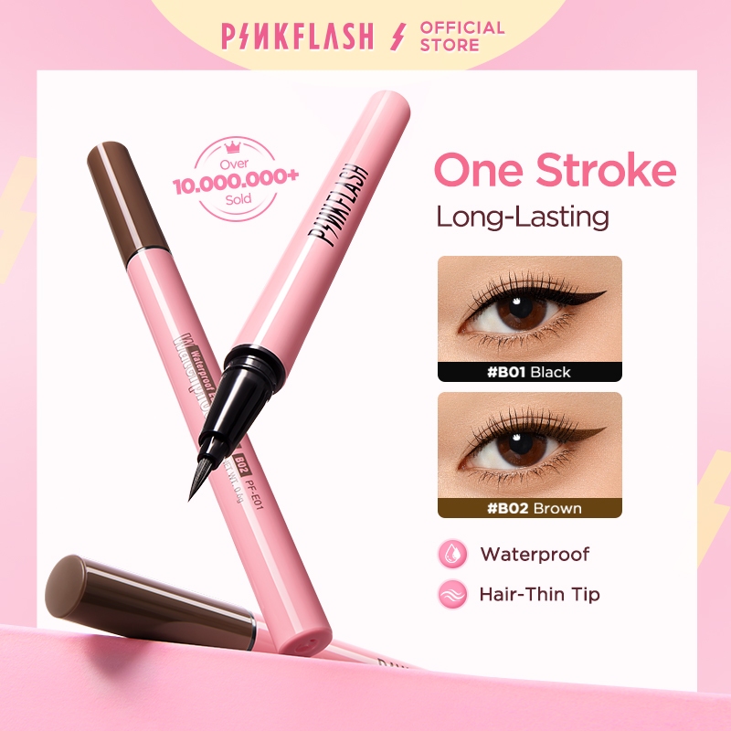 Pinkflash Waterproof Eyeliner 24 Jam Quick Dry