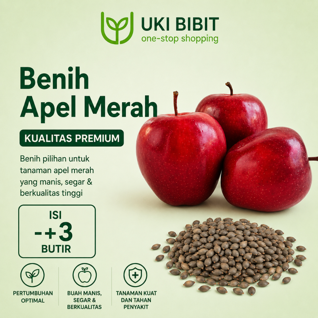 Jual ( 3 Butir ) Benih Biji Buah Apel Merah HuaNiu | Apel Merah Huaniu ...