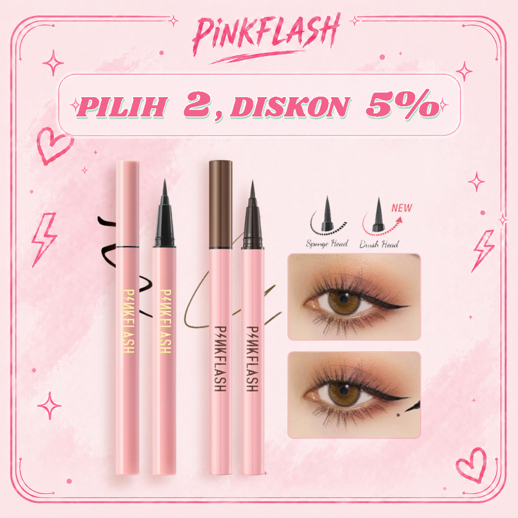 PINKFLASH OhMyLine High-Pigmented Waterproof Eyeliner Pen Anti Air Tahan Lama -Hitam