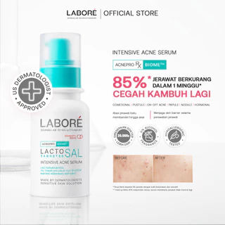 LABORE Intensive Acne Serum Lacto Targeted SAL 7ml/20ml AcnePro Biome™ Dermalab Revolutionaire - Serum Intensif Kulit untuk Mengatasi Permasalahan Kulit Berjerawat Bekas Jerawat Dark Spot Serum Sensitif.