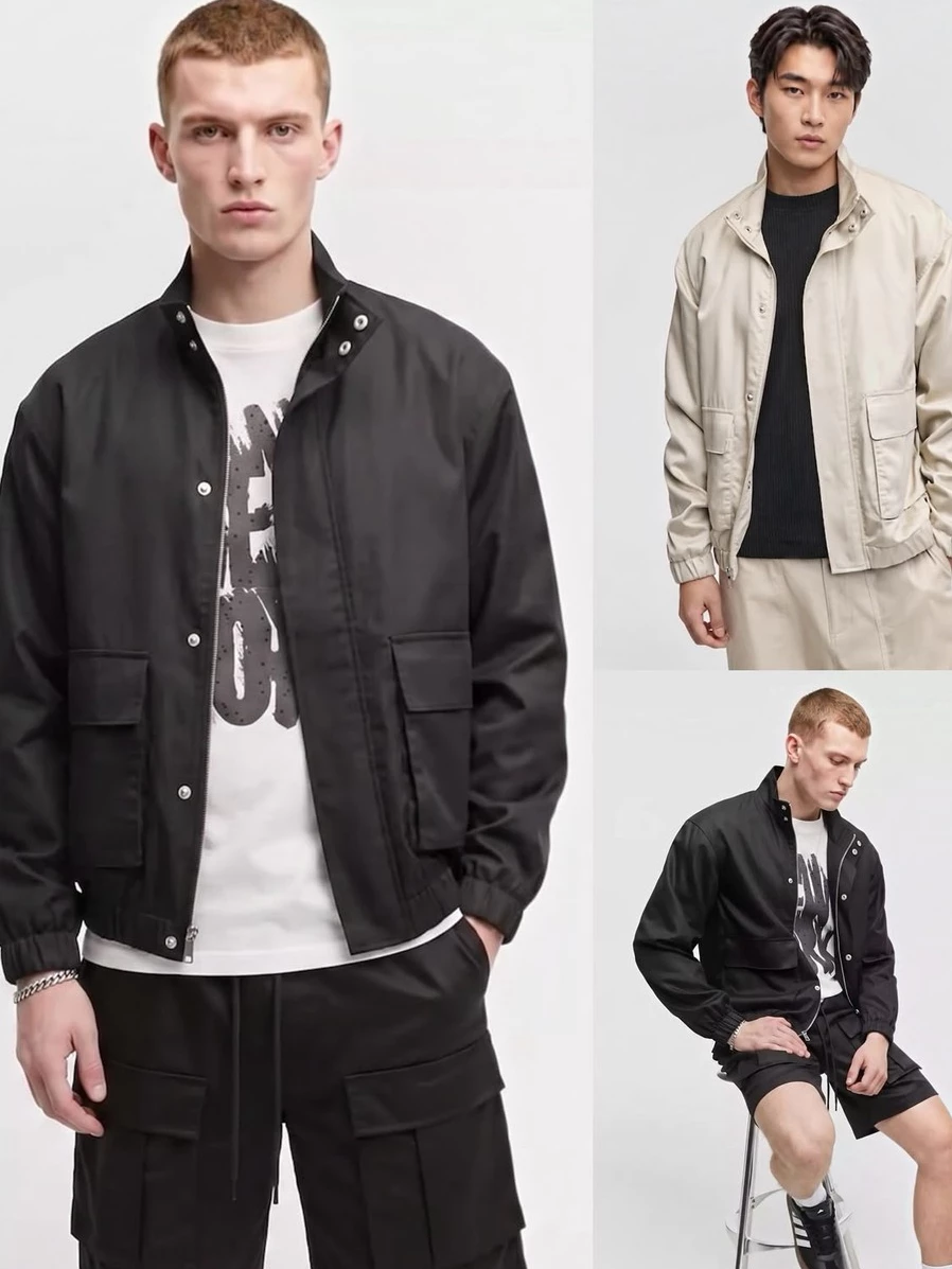 Jaket Pria Bahan Katun Lyocell MO Men's Multi Pocket Jacket - 2934