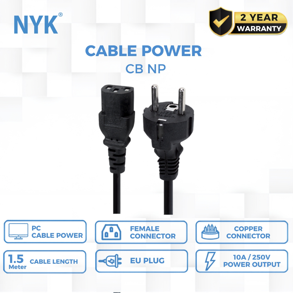 NYK Kabel Power Universal Original 1.5 Meter COD