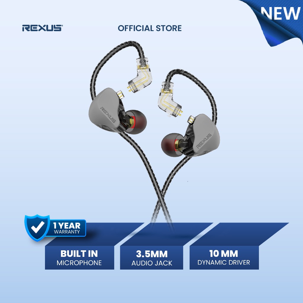 Rexus EZ4 - Earphone Gaming - Earphones Headphones