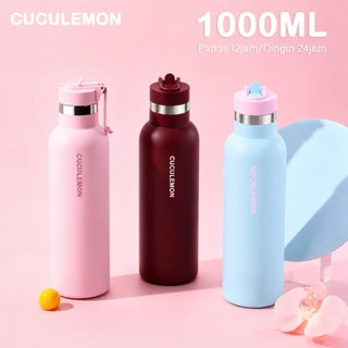 Cuculemon Tumbler Vacuum Insulated 750ML Kapasitas besar Botol Minum Jumbo Olahraga Tahan Panas & Dingin 24 Jam Stainless Steel