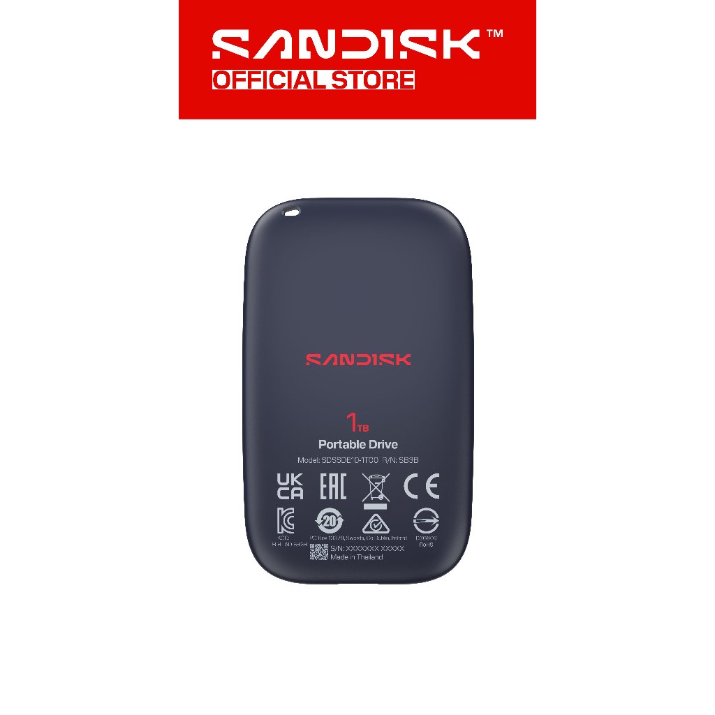 SANDISK Portable Drive SSD E10 500GB / 1TB USB 3.2 Gen 2 ( Up to 600MB/s ) (2)