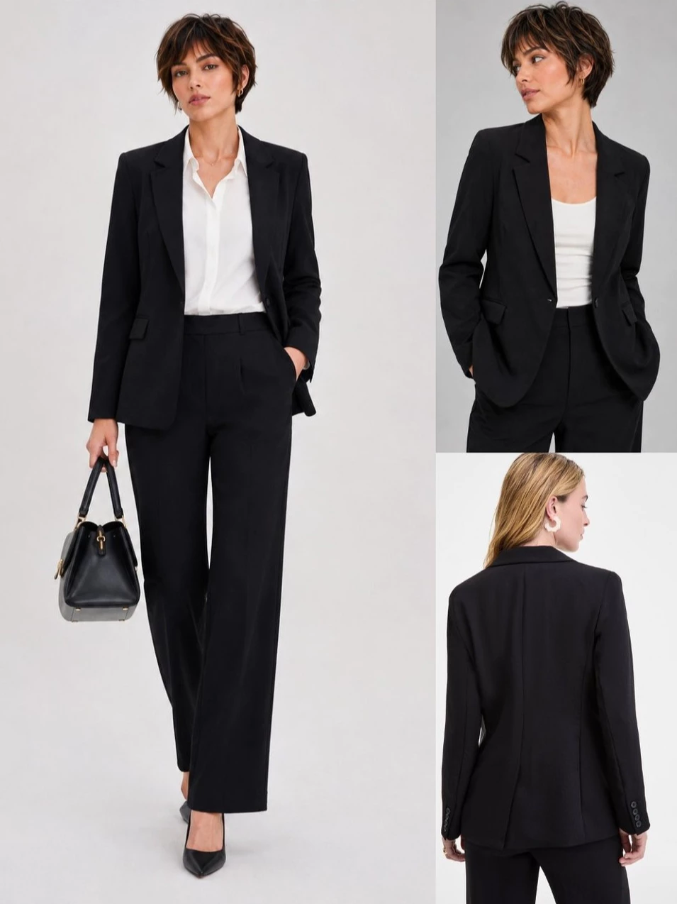Blazer Formal Wanita Kantoran ONT Women's Relaxed Crepe Blazer - 3077