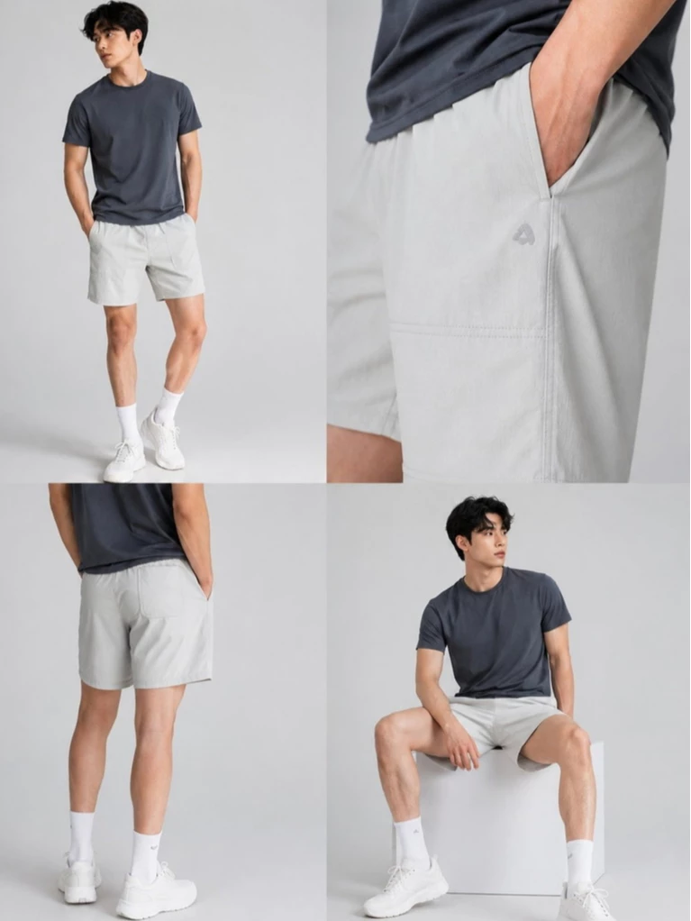 Unisex Woven Ripstop Short Pants PHM Celana Pendek Pria Wanita - 3114