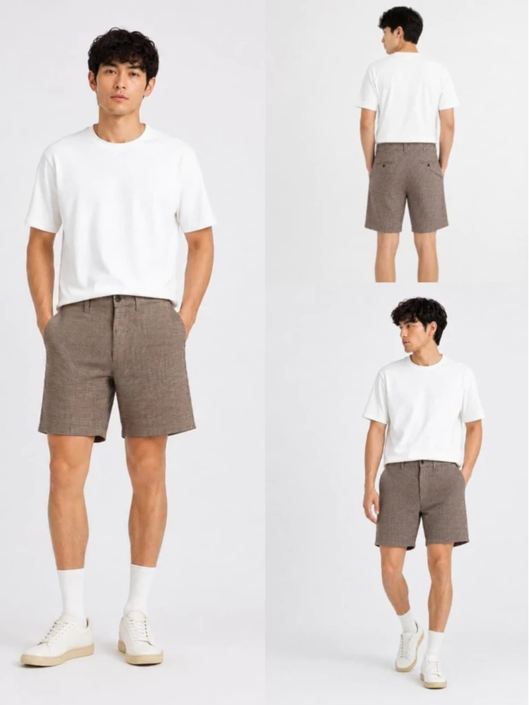 Celana Pendek Pria CR Houndstooth Shortpants - 2956
