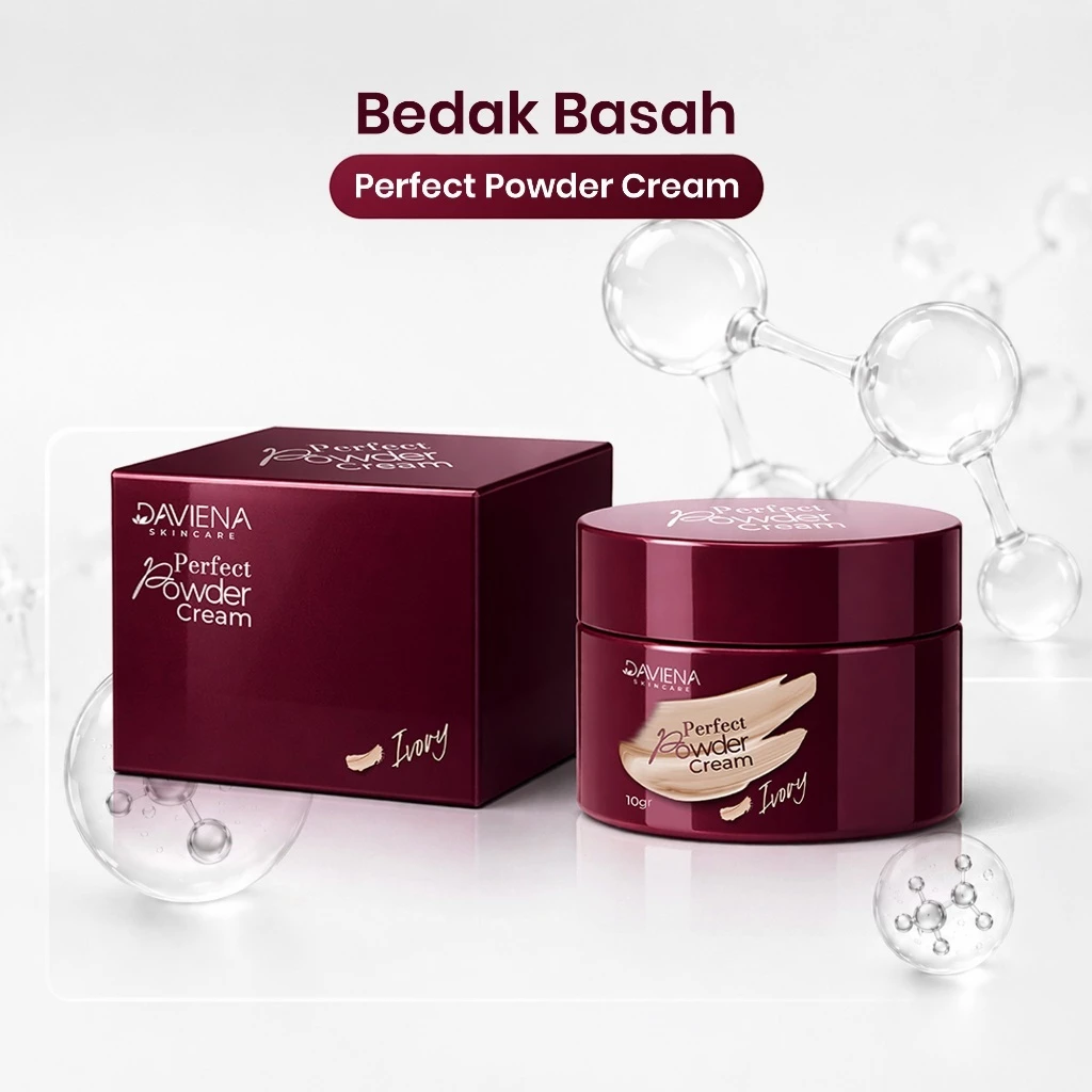 BEDAK BASAH Perfect Powder Cream 10ml ( 1PCS ) - DAVIENA SKINCARE