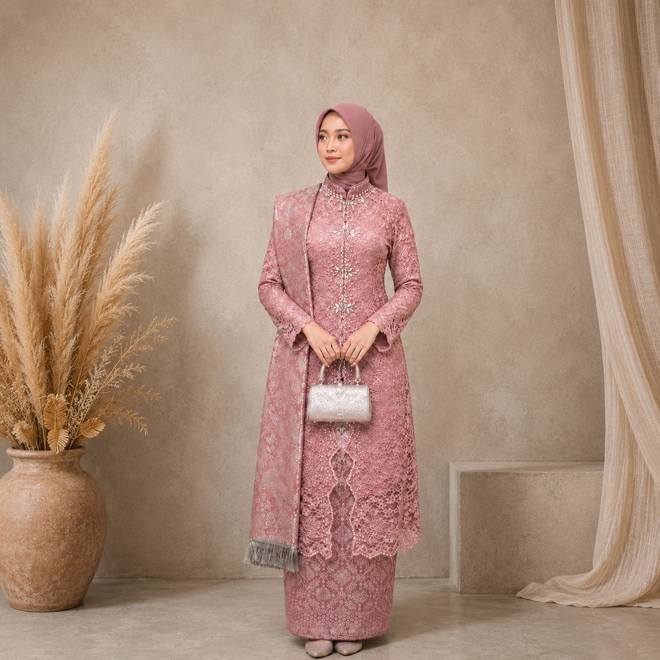 Tampil Anggun dengan Setelan Kebaya Selendang Modern Terbaru 2026 untuk Pesta dan Wisuda