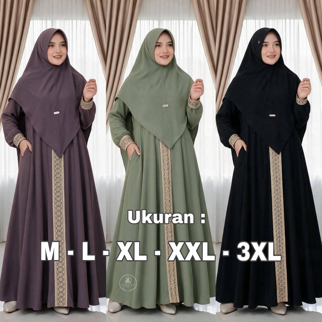 Kanaya Syar'i Set Khimar Premium: Solusi Gamis Jumbo Elegan dan Praktis
