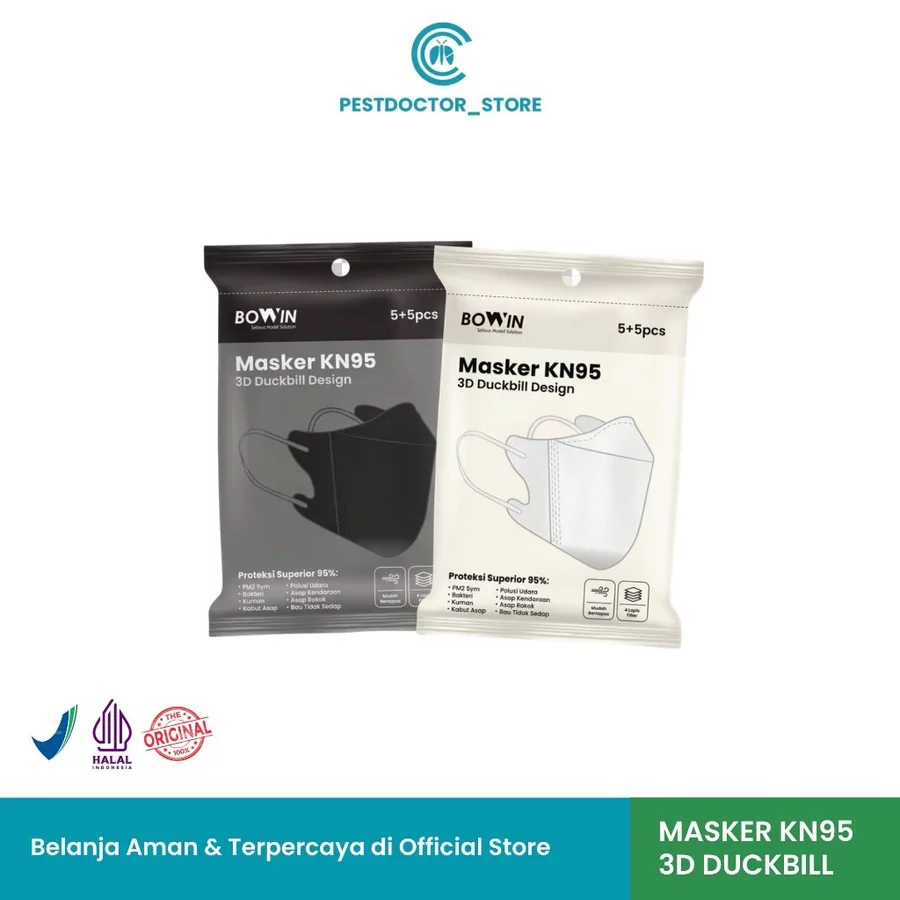 Macropest | Bowin | Masker Duckbill 3D (Filter ≥95% BFE ) | Masker Medis