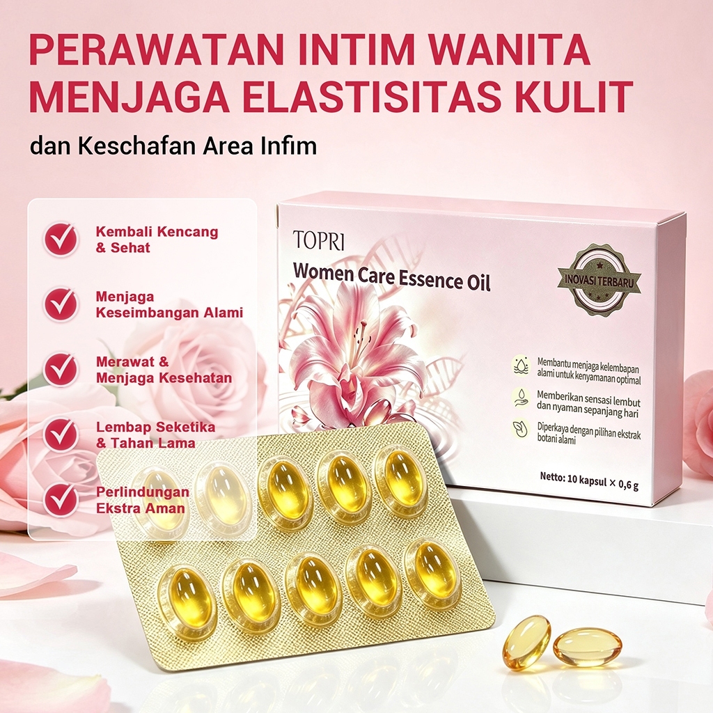 Jual TOPRI Women Care Essence Oil kapsul wanita 10 kapsul x 0,6 g ...