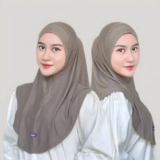 AIDA - Bergo Instan Rayon Mima Bergo Olahraga Non Pet Bahan Kaos Rayon Size M