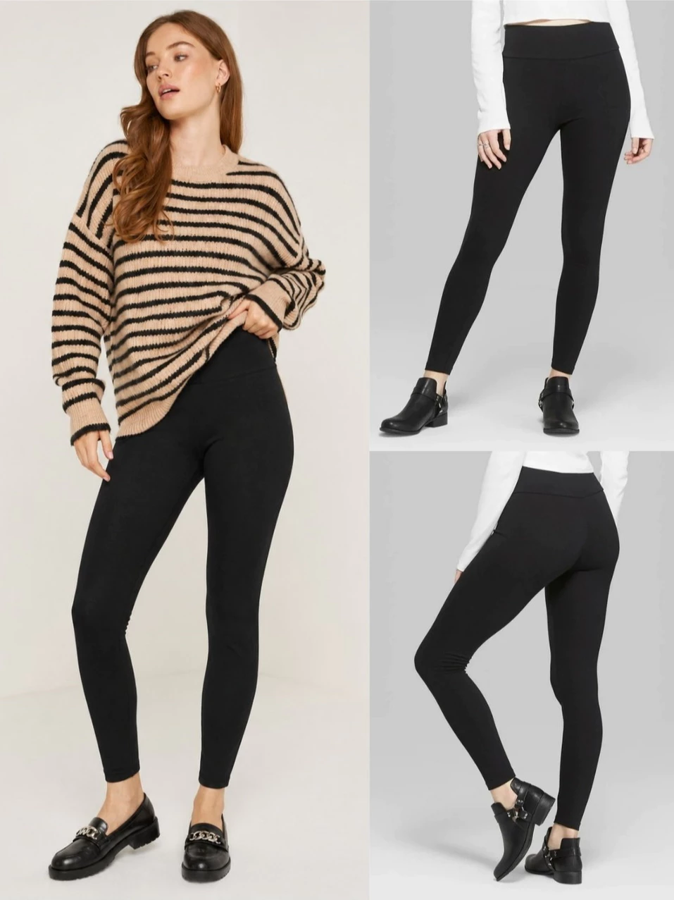 Legging Katun Wanita WF High-Waisted Basic Leggings - 3348