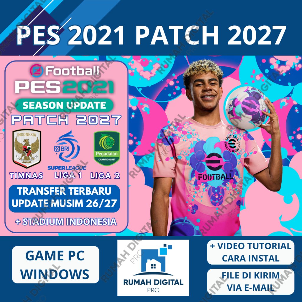 Jual PES 2021 PATCH 2027 UPDATE MUSIM TERBARU LIGA BRI SUPER LEAGUE ...