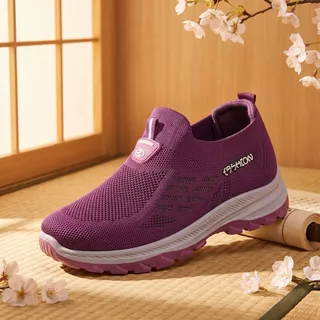 MKT Sepatu Sneakers Wanita Tanpa Tali Lentur