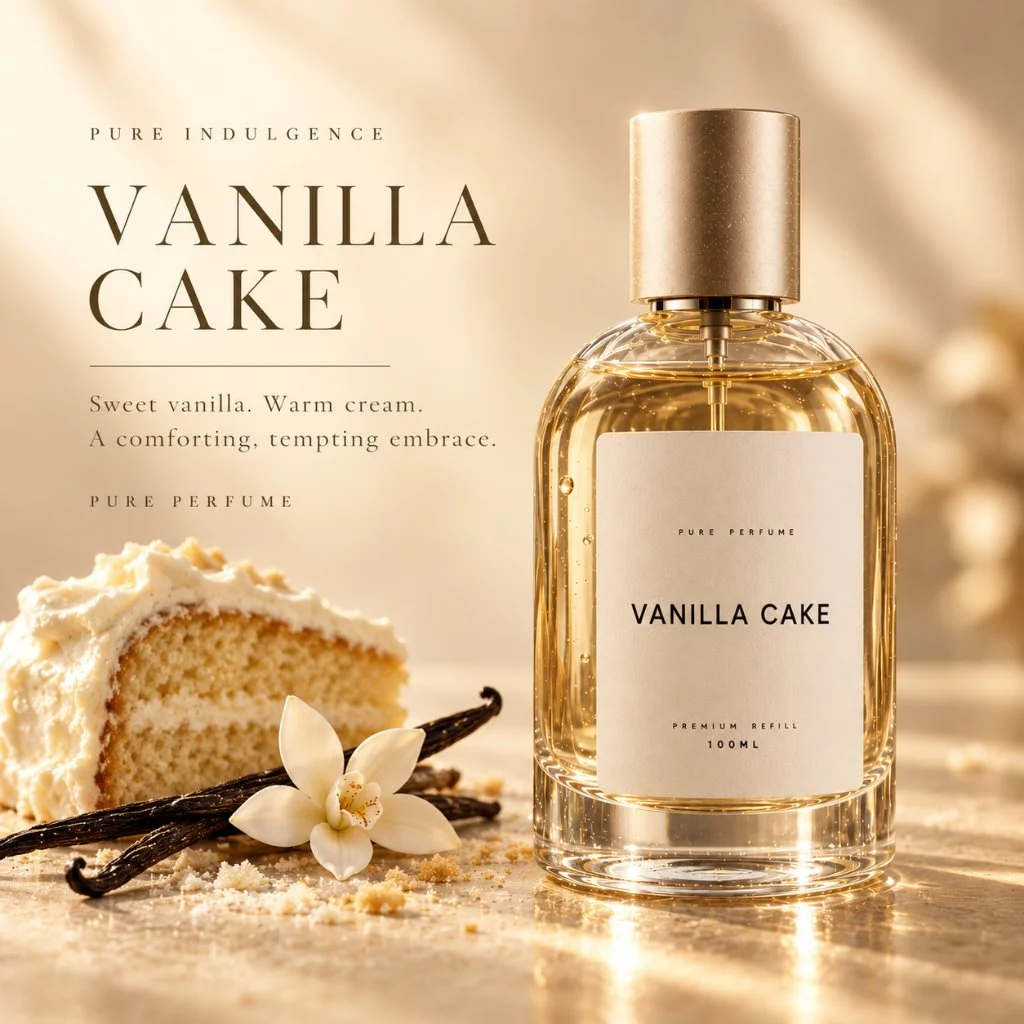 PURE PERFUME Vanilla Cake | Delicate Creamy Sweet Gourmand