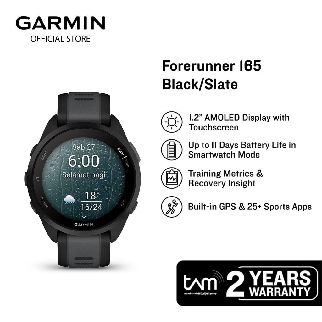 Jual Garmin Forerunner 165 Terlengkap & Harga Terbaru September 2026 ...