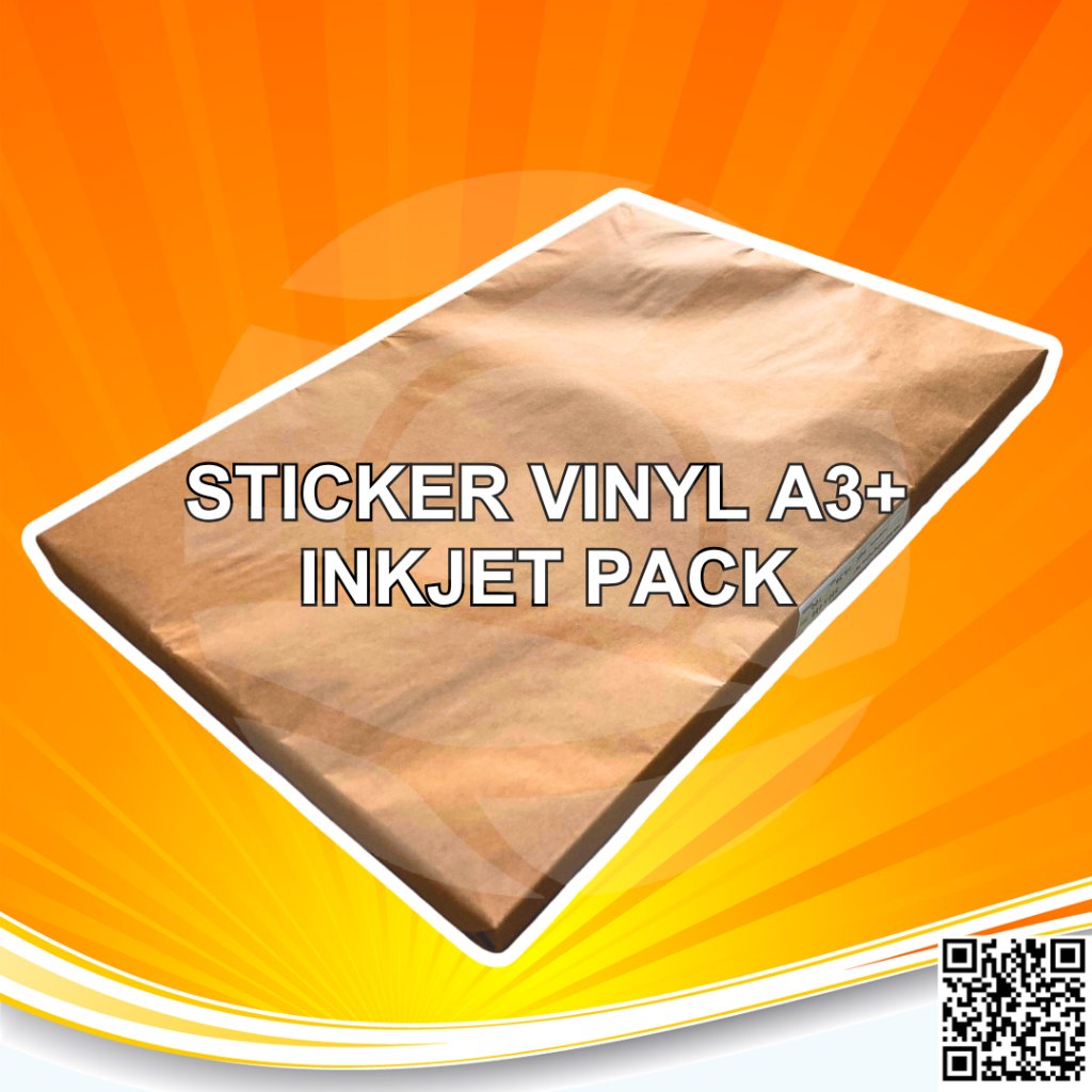 Jual Sticker Vinyl Inkjet White Gloss Waterproof Digital Print Cetak ...