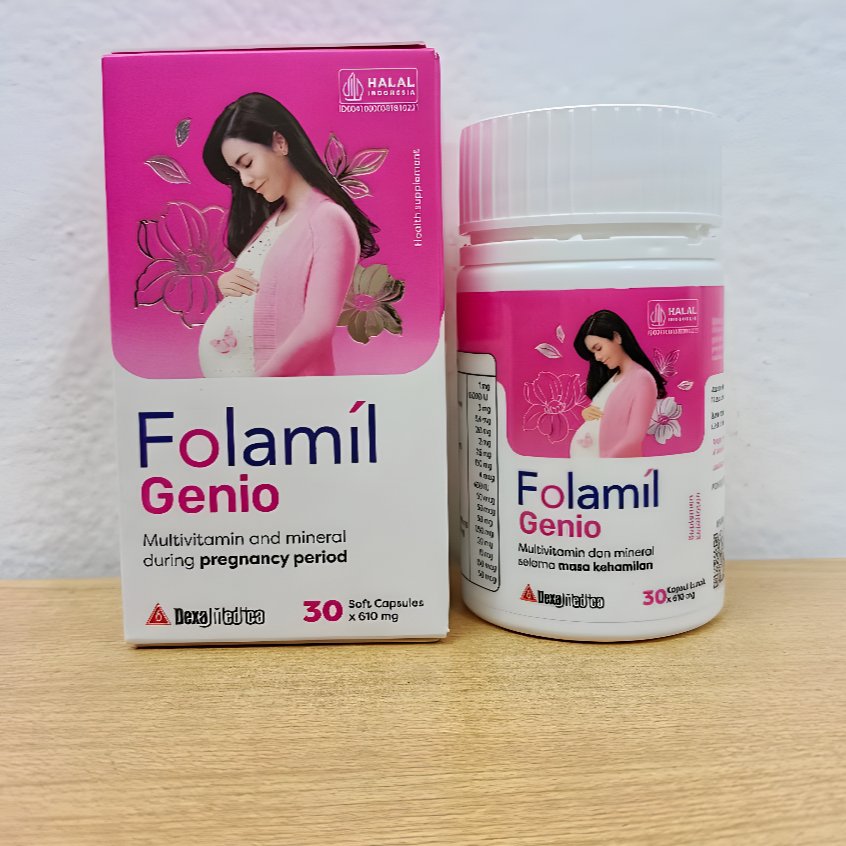 Folamil Genio Botol 30 Kapsul Ibu Hamil