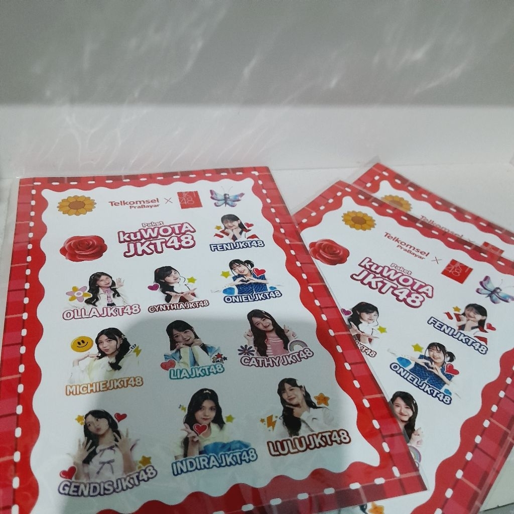 Jual STIKER TELKOMSEL X JKT48 V3 SATUAN OFFICIAL | Shopee Indonesia
