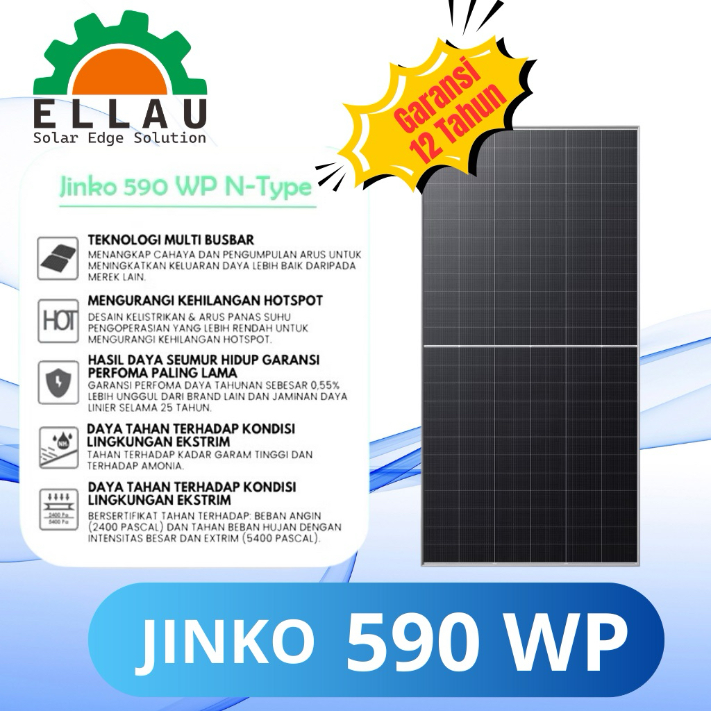 Jual pv,plts,jinko,590wp,panel,surya, | Shopee Indonesia